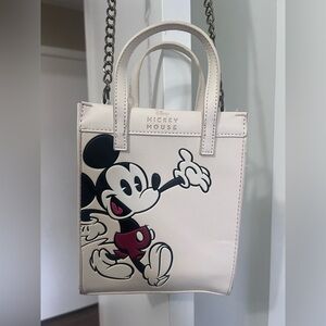 Bioworld Disney Mickey Mouse Cream Mini Tote Bag